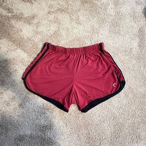 ZYIA ACTIVE Mesh Maroon Training Shorts